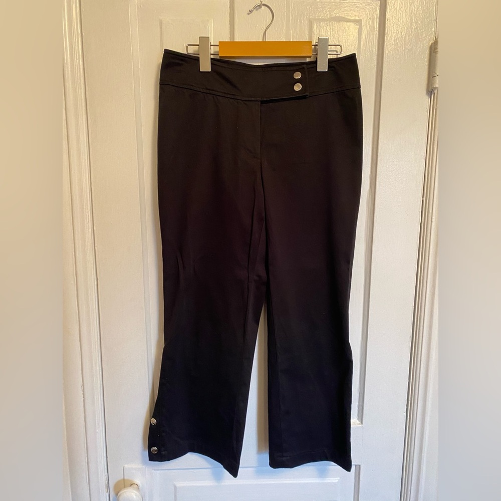 Michael Kors Black Cotton Capri Pants